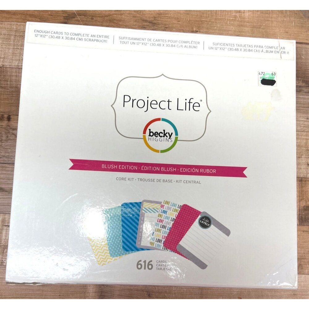 Project Life Becky Higgins Blush Edition Core Scrapbook Kit 616 Cards 12x12